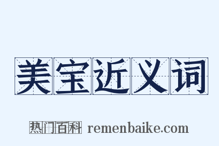 美宝近义词是什么意思的图片